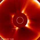 Latest LASCO C2 image of the Sun