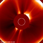 Latest LASCO C2 image of the Sun