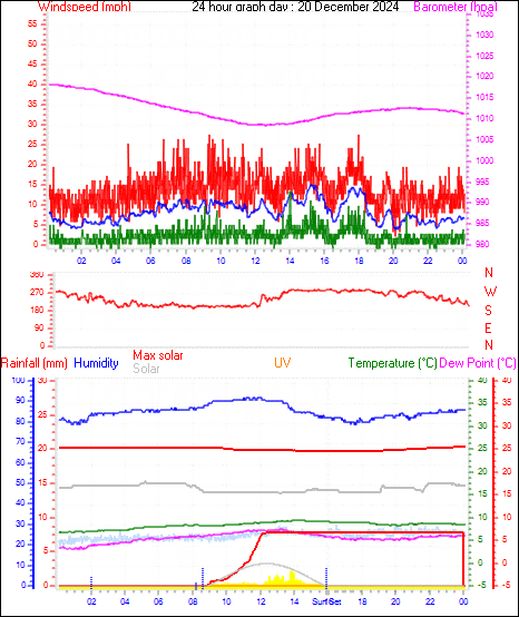 24 Hour Graph for Day 20