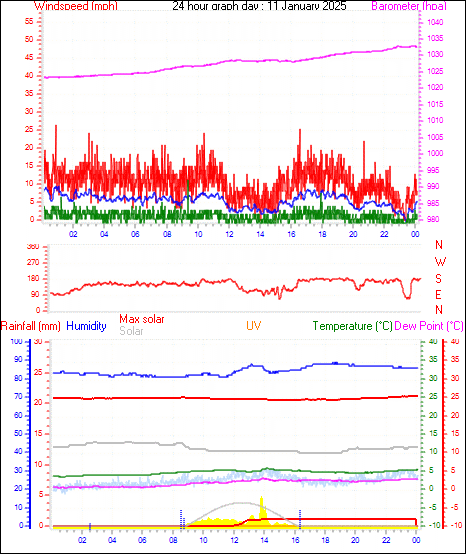 24 Hour Graph for Day 11