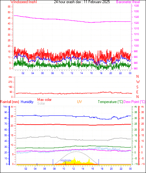 24 Hour Graph for Day 11