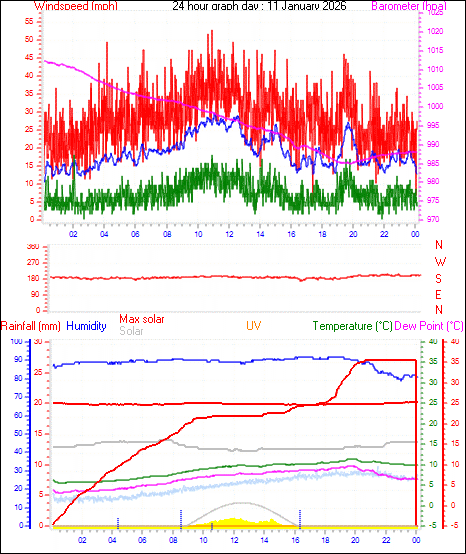 24 Hour Graph for Day 11